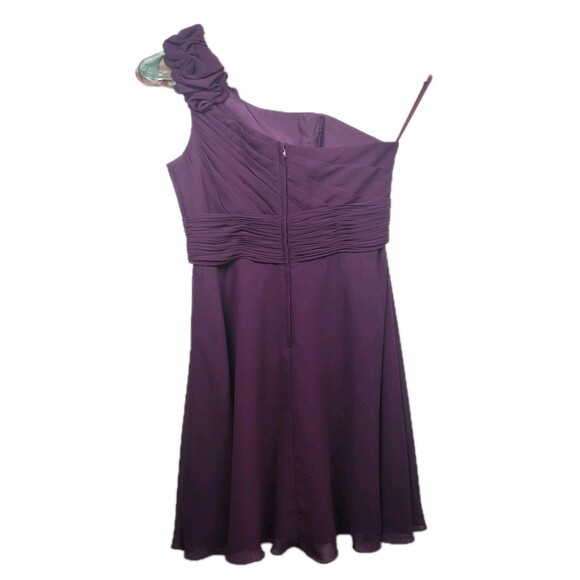 Allure Bridals Bridesmaids formal women's dress, 16, purple, 1 shoulder strap - Picture 5 of 7